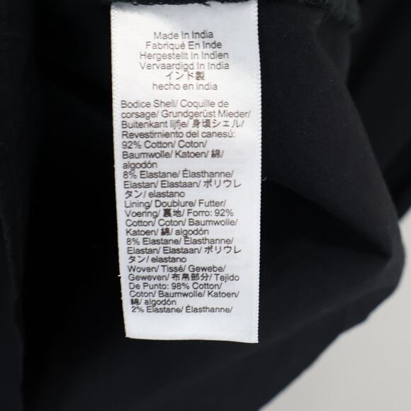 J.Crew Strapless Colorblock Midi Mixy Dress Natural Black Size Small NWT - Picture 8 of 8